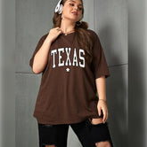 Warm Coffee Hue Stylish Oversized Shirt - 19bay